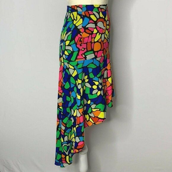 LAmour Nanette Lepore High Low Skirt XS Multicolor - Picture 4 of 6